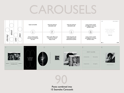 Instagram Template. Instagram Carousel Design. courses interviews mood boards product closeups stories tutorials