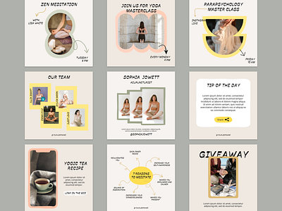 wellness coach instagram template