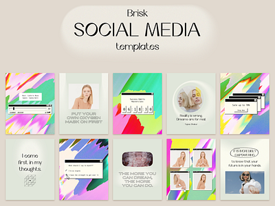 Social Media Template - Background Textures art direction background blogger template brand identity branddesign branding canva template graphicdesign illustration inspirational quotes instagram feed instagram post instagram story instagram template layout old school design quote design social media textures visual design
