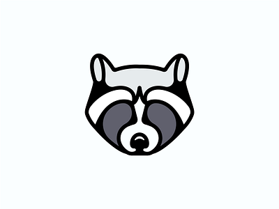 Racoon animal logo branding icon icon design illustration logo logodesign racoon racoon logo symbol