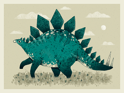 Stegosaurus art character character design dinosaur dinosaurs estegosaurio handmade illustration stegosaurus