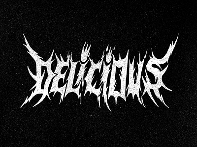 Delicious delicious goth lettering letters metal music process type typedesign typography typography poster