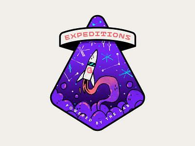The Lab Studio | Expeditions badge icon patch space spaceship spaceships spacial