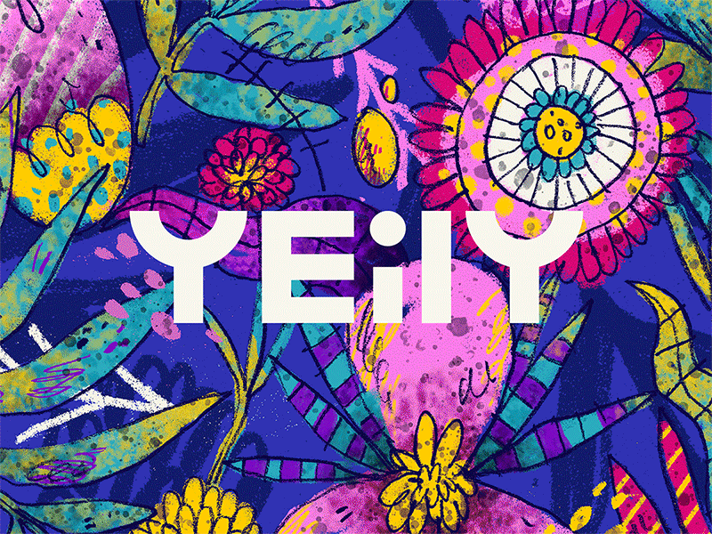 YEiLY | Branding art branding colorful floral handmade illustration latino logo motion music tropical typography vector yeily