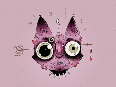 Weirdo art artwork cat character character design creature handmade illustration monster