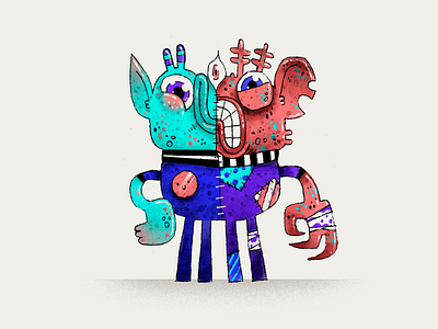 The Lab Studio | Card Illustration — FODA alien art artwork character character design demon foda handmade illustration ui illustration