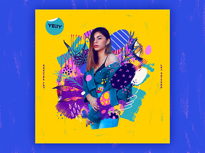 YEiLY — Jet Privado | Single Artwork album album cover art artwork branding design illustration latino music musician singer single artwork single cover tropical yeily