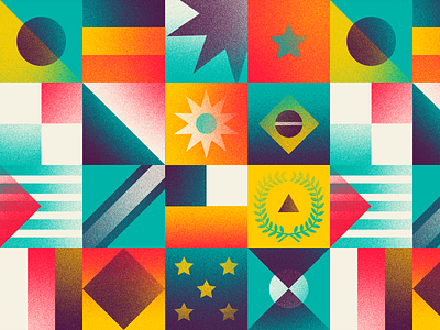 Latino Flags | Texture