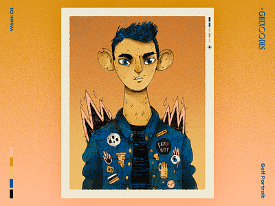 #6hexcodes | Self Portrait 6hexcodes art artwork character character design drawing handmade illustration portrait self portrait