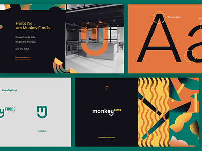 Monkey Foods | Brandbook app brand design brand system branding design fintech logo ui visual identity