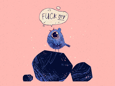 Fuck Off art artwork bird character character design cute drawing fuck fuck off fuck you handmade illustration texture