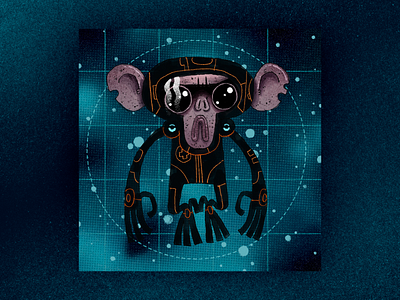 Laika Come Home album album cover art artwork character character design design fanart gorillaz handmade illustration laika music