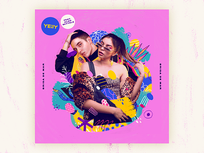 YEiLY — Brisa de Mar (feat. Alan Wittels) | Single Artwork album cover artwork branding cover design floral latino music musician singer single tropical