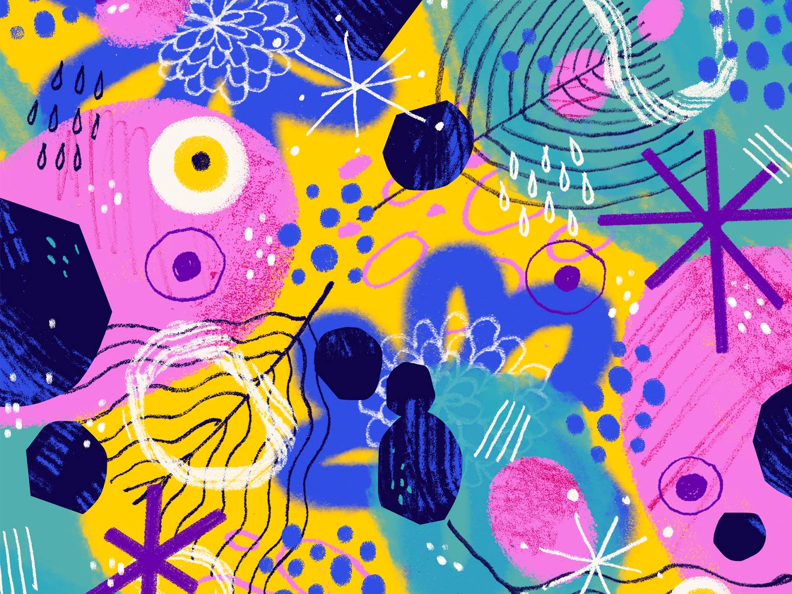 YEiLY - Brisa de Mar - Texture abstract artwork flowers illustration latino pattern texture