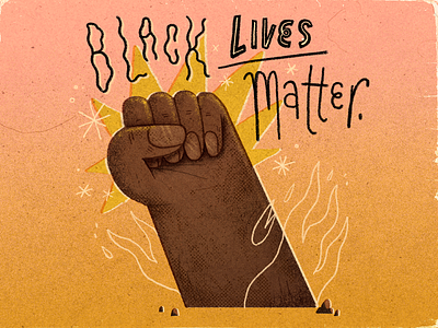 Black Lives Matter art artwork black lives matter blm handmade illustration quote typography
