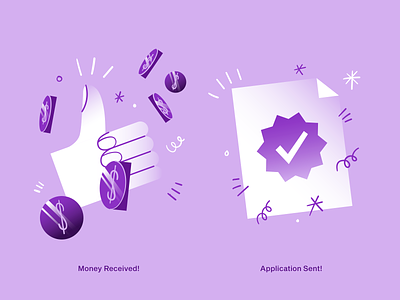 hugo | Empty States IV app application application sent icon illustration money money received perfect succesful payment success superapp ui ux vector web