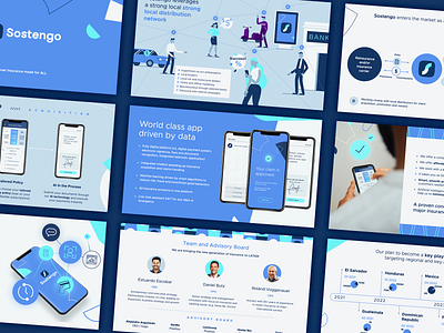 Sostengo | Pitch Deck app branding deck design editorial editorial illustration icon insurance insurance app logo pitch deck pitch deck design presentation design ui ux vector