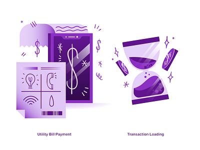 hugo | Empty States VII app app illustration artwork ecommerce empty state empty states fintech hourglass illustration loading money payment ui utility bill payment ux vector