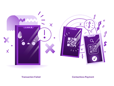 hugo | Empty States X app app illustration branding contactless contactless payment design empty states emptystate error finance fintech illustration money qr code superapp transaction failed ui ux vector web