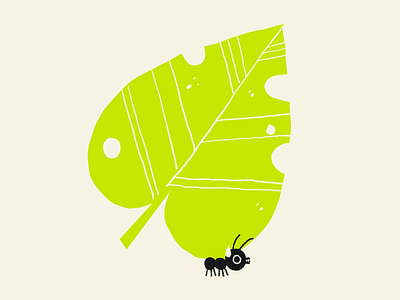 Heavy ant art artwork character character design handmade heavy illustration leaf