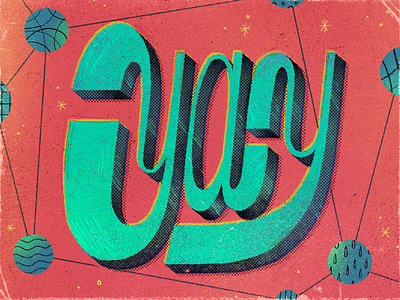 Yay! artwork font handmade lettering text texture type type design typeface typography yay