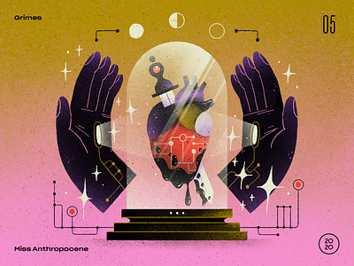 05 | Grimes — Miss Anthropocene ai album art artificial intelligence artwork countdown grimes handmade heart illustration miss anthropocene record robot sci fi tech top 10