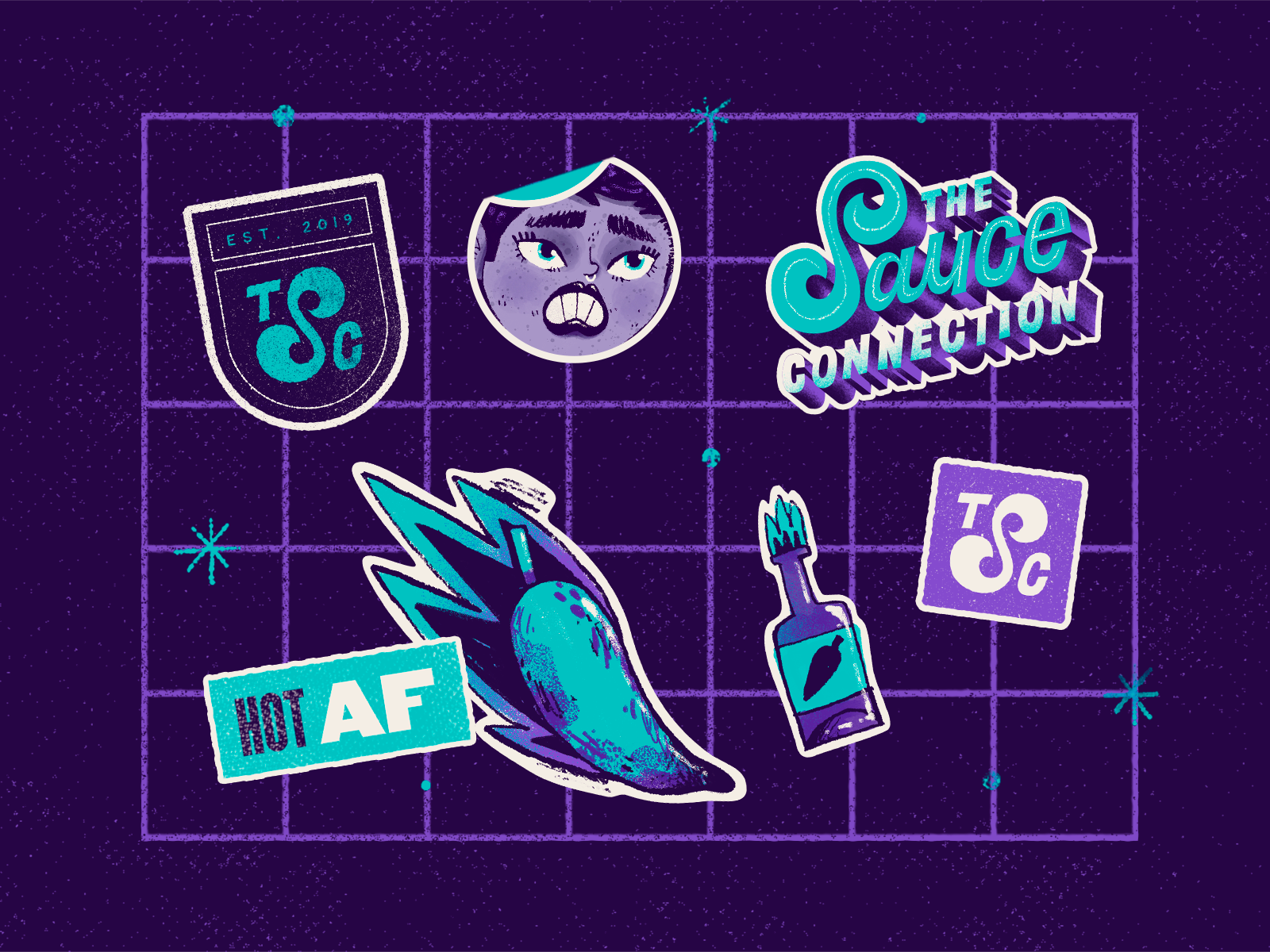 The Sauce Connection Stickers by Doug Rodas on Dribbble