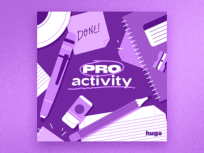 PROactivity | Playlist app artwork artworks branding cover design illustration music office office supplies playlist proactivity productivity vector