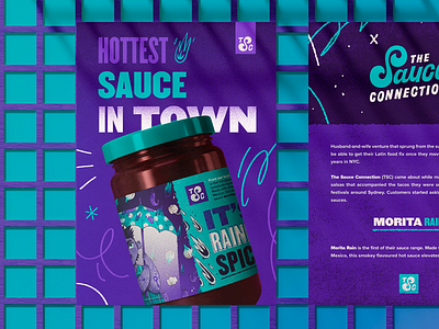 The Sauce Connection | Posters brand branding chillies design hot sauce logo poster sauce type vector