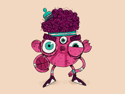 Game On! art basketball basketball player bkb character character design debut handmade illustration player