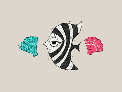 Miss Poisson art character character design fish handmade illustration