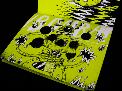 ¡Dinamita! — Zine art bomb dinamita explosion explosive handmade illustration music playlist robot zine