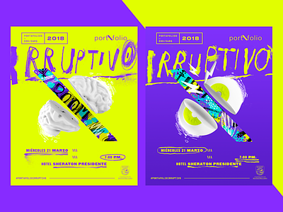 Portafolio 2018 — Posters contrast design handmade illustration portfolio posters visual identity