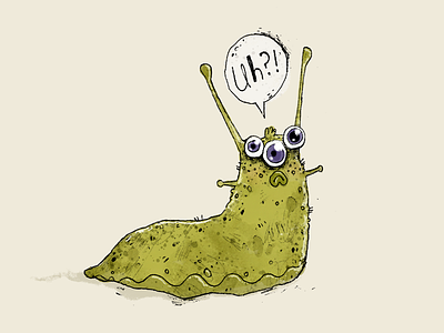 Clueless Slug art character character design handmade illustration ilustración slug
