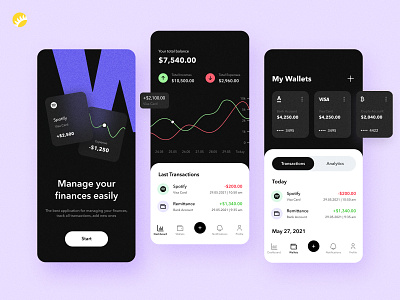 Expense tracker app design android app app design application catchy design design concept expense finance financial incomes interface ios app design managing monitor personal solution tracker transactions ux