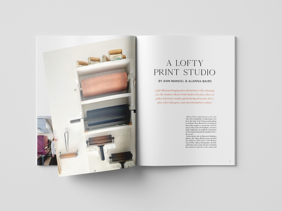 Magazine Spread arts magazine design full bleed graphic design layout magazine minimal spread