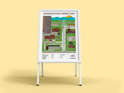 Market Map city map map map design market sandwich board sign design street map wayfinding