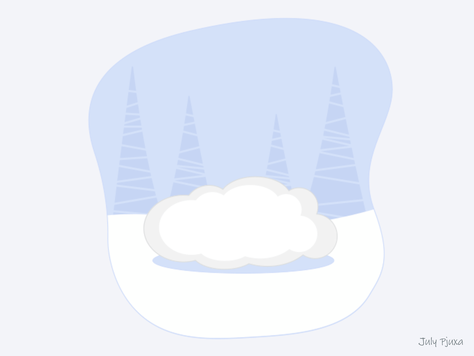 Christmas Fennec Fox: story 0.3 "Hidden in snow" after effects animation charachter christmas fennec fennec fox julypjuxa vector vector artwork