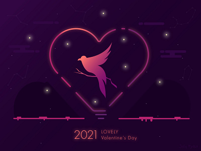 LOVELY Valentine's Day adobe illustrator illustration julypjuxa valentine day valentines valentinesday vector vector artwork