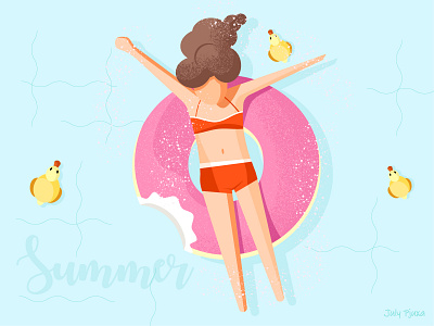 Summer joys adobe illustrator charachter illustration julypjuxa summer summer joy vector vector artwork