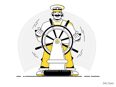 Sailor adobe illustrator charachter illustration julypjuxa outline outlinestyle sailor vector vector artwork