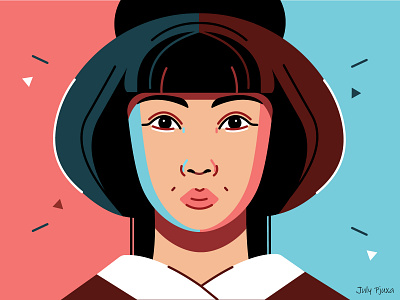 Japanese girl 👩‍🦰👘 adobe illustrator charachter contrast contraststyle girl illustration japanese japanesegirl julypjuxa outline outlinestyle vector vector artwork