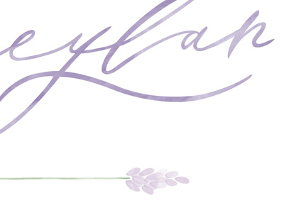 Photography Branding flower handwriting lilac logo photography purple