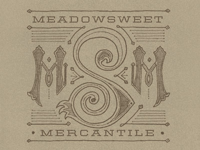 Meadowsweet #2 hand philly type vintage