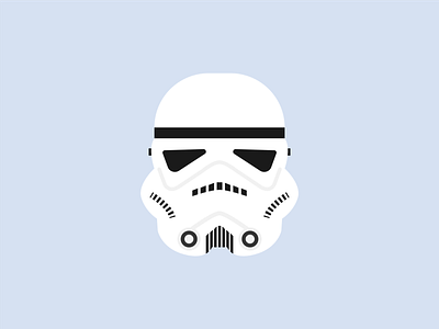 Stormtrooper flat illustration illustration minimal star wars starwars stormtrooper