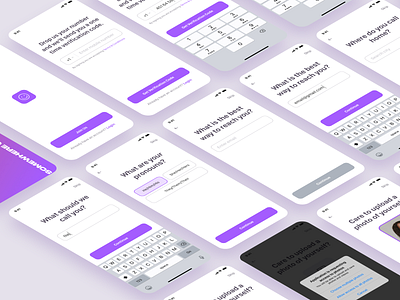 Social Network Mobile App – Onboarding UI/UX Design