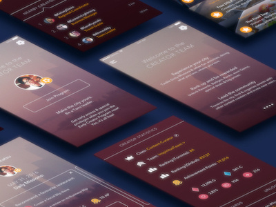 Gamefied App design social media social network mobile app graphic design app design social mobile design appdesign uiuxdesign uiux