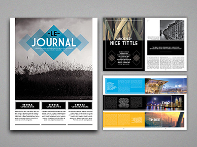 Le Journal MGZ buy clear design editorial graphicriver indesign journal le magazine minimal modern template