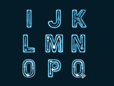Xray Font alphabet bones design font graphicriver letter radiation ray typography x