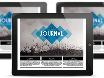 Le Journal MGZ for Tablet buy design digital edition graphicriver indesign landscape magazine portrait tablet template